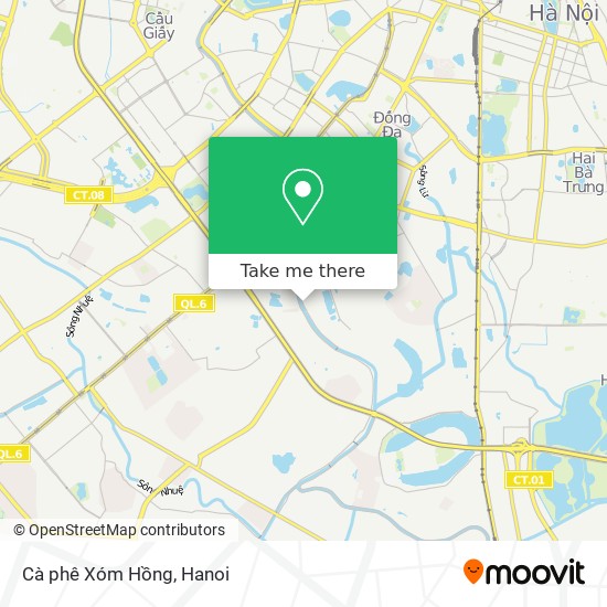 Cà phê Xóm Hồng map