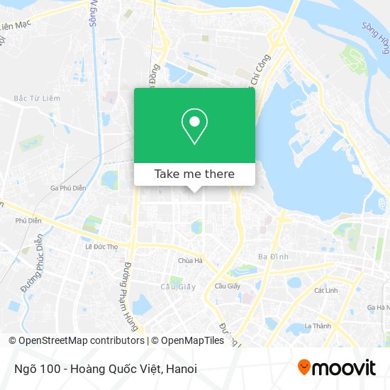 Ngõ 100 - Hoàng Quốc Việt map