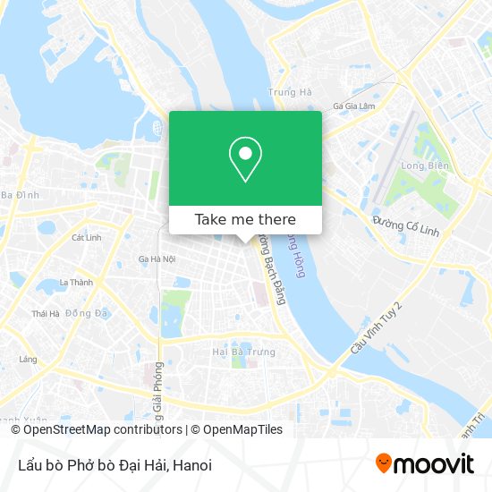 Lẩu bò Phở bò Đại Hải map