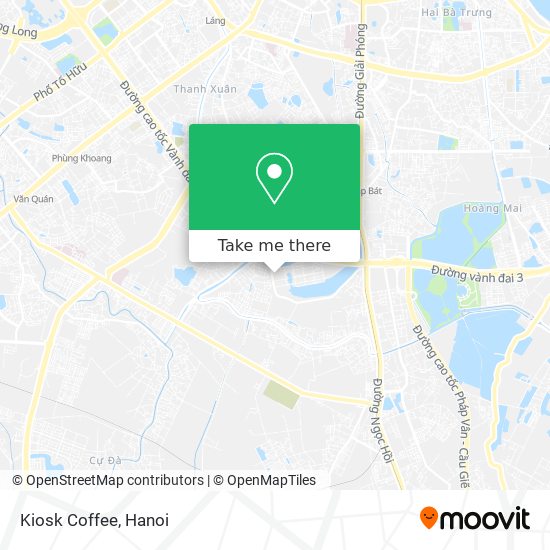Kiosk Coffee map
