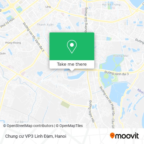 Chung cư VP3 Linh Đàm map