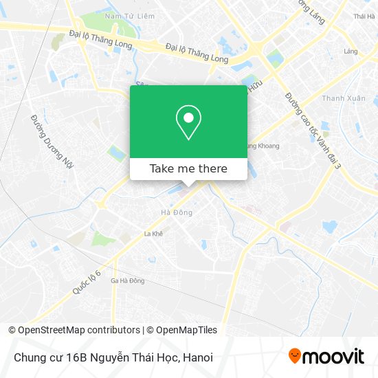 Chung cư 16B Nguyễn Thái Học map