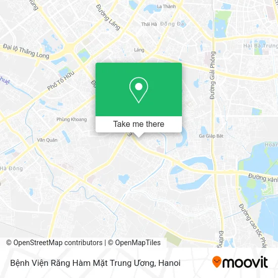 Bệnh Viện Răng Hàm Mặt Trung Ương map