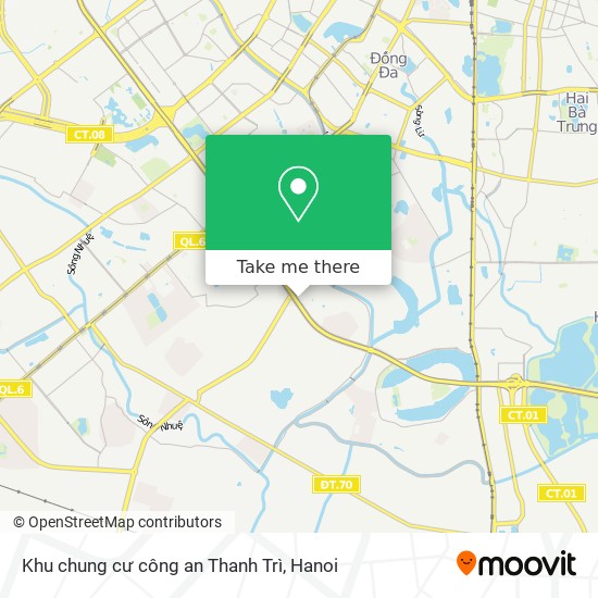 Khu chung cư công an Thanh Trì map