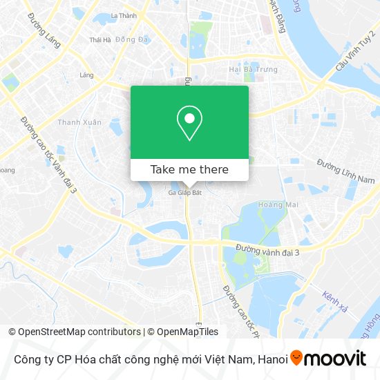 Công ty CP Hóa chất công nghệ mới Việt Nam map