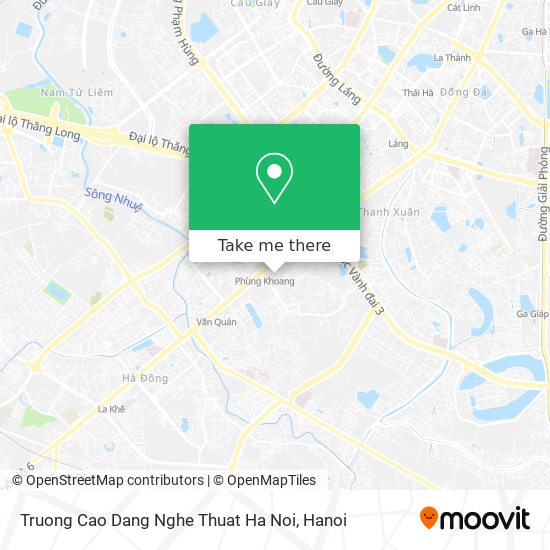Truong Cao Dang Nghe Thuat Ha Noi map