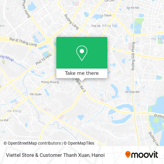 Viettel Store & Customer Thanh Xuan map