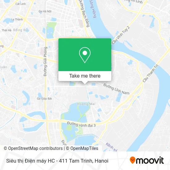 Siêu thị Điện máy HC - 411 Tam Trinh map