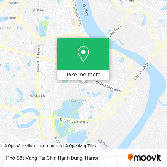 Phở Sốt Vang Tái Chín Hạnh Dung map