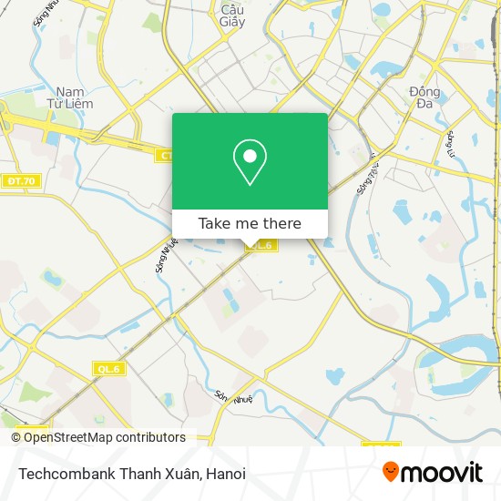 Techcombank Thanh Xuân map
