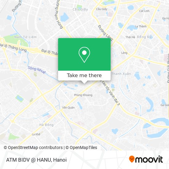 ATM BIDV @ HANU map