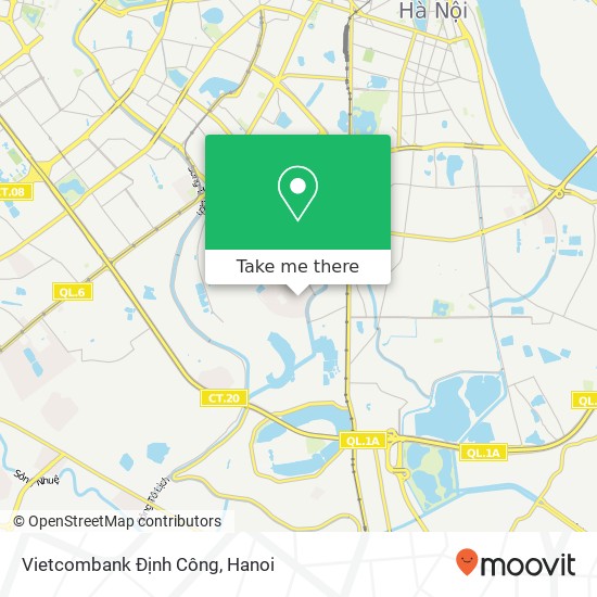 Vietcombank Định Công map