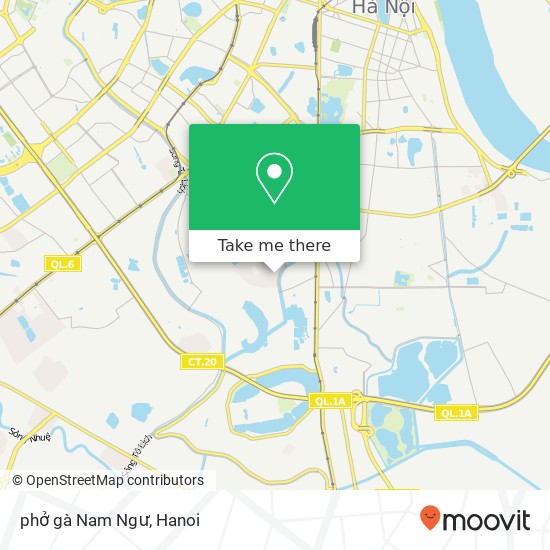 phở gà Nam Ngư map