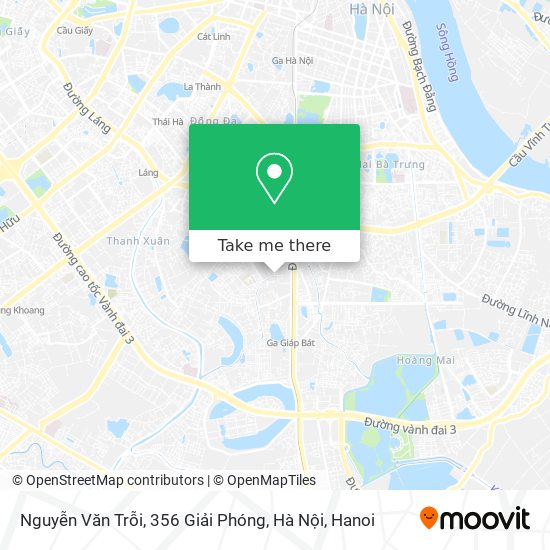 Nguyễn Văn Trỗi, 356 Giải Phóng, Hà Nội map