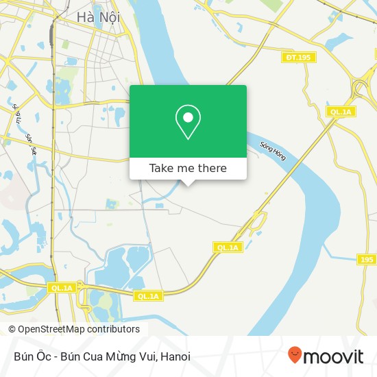 Bún Ốc - Bún Cua Mừng Vui map