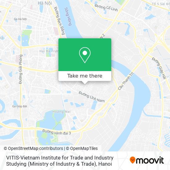 VITIS-Vietnam Institute for Trade and Industry Studying (Ministry of Industry & Trade) map