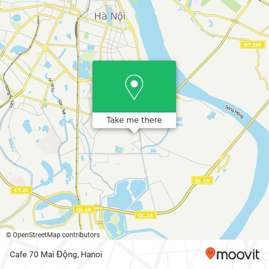 Cafe 70 Mai Động map