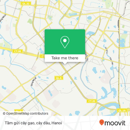 Tầm gửi cây gạo, cây dâu map