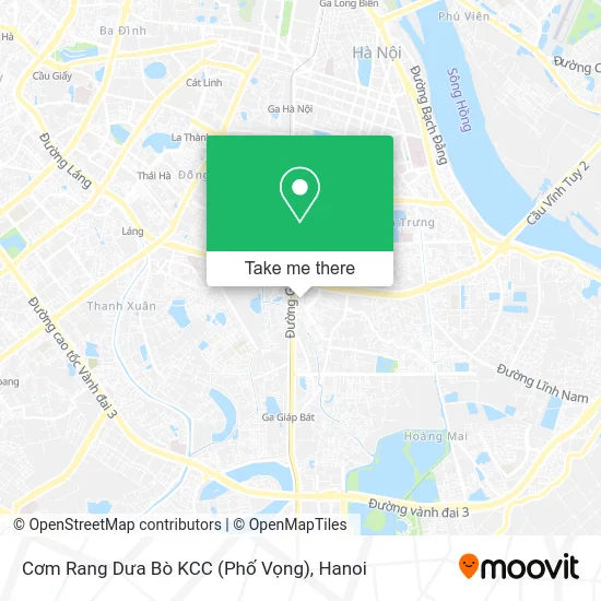 Cơm Rang Dưa Bò KCC (Phố Vọng) map
