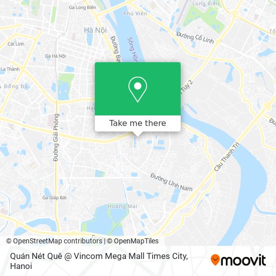 Quán Nét Quê @ Vincom Mega Mall Times City map