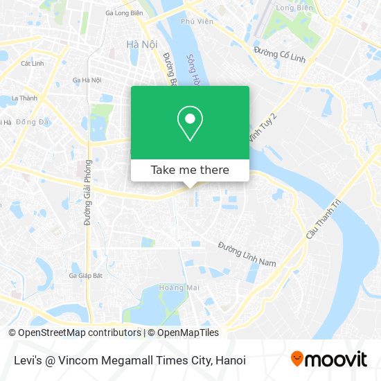Levi's @ Vincom Megamall Times City map