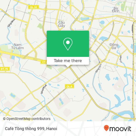 Café Tồng thồng 999 map