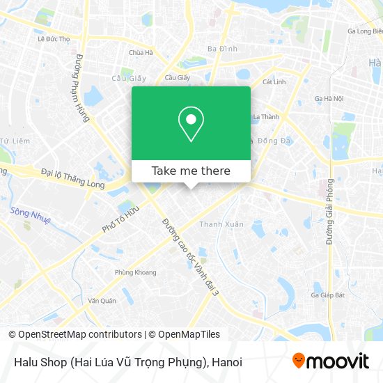 Halu Shop (Hai Lúa Vũ Trọng Phụng) map