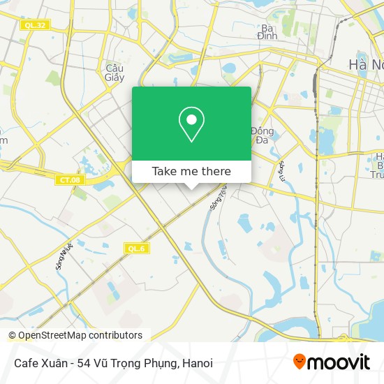 Cafe Xuân - 54 Vũ Trọng Phụng map