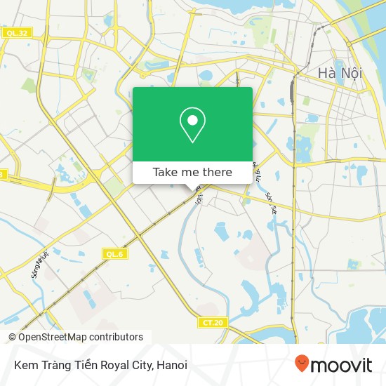 Kem Tràng Tiền Royal City map