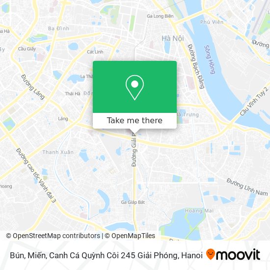 Bún, Miến, Canh Cá Quỳnh Côi 245 Giải Phóng map