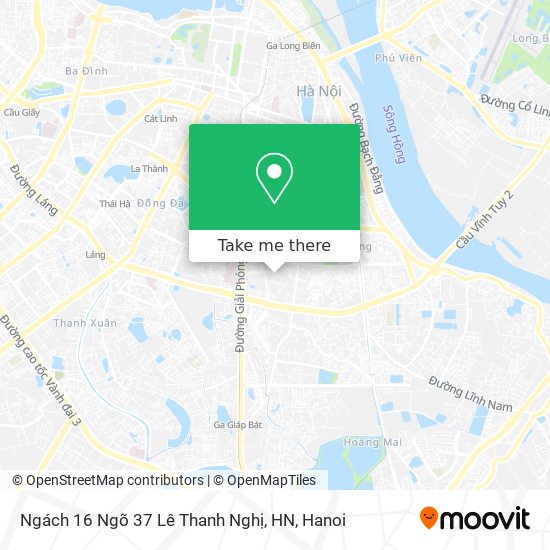 Ngách 16 Ngõ 37 Lê Thanh Nghị, HN map