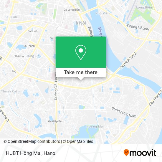 HUBT Hồng Mai map
