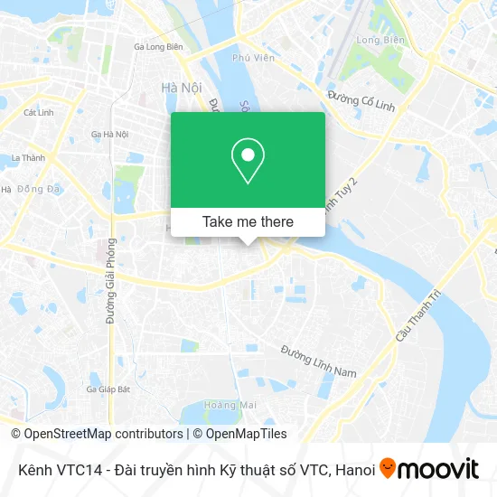 Kênh VTC14 - Đài truyền hình Kỹ thuật số VTC map