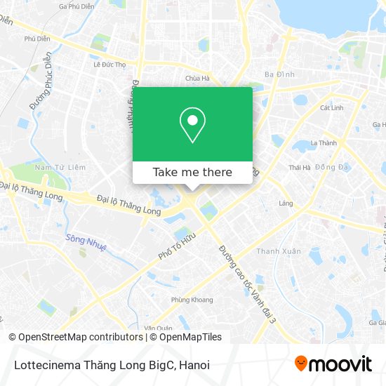 Lottecinema Thăng Long BigC map