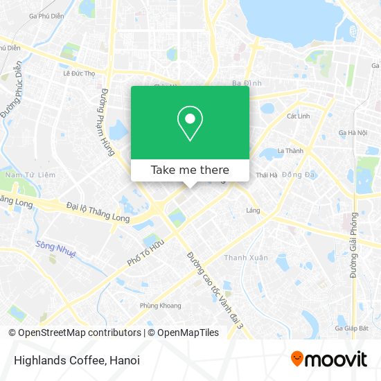 Highlands Coffee map