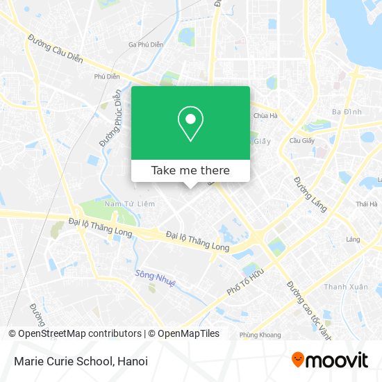 Marie Curie School map