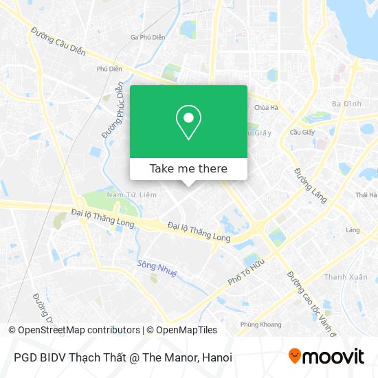 PGD BIDV Thạch Thất @ The Manor map