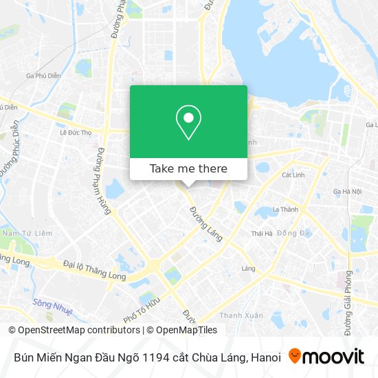 Bún Miến Ngan Đầu Ngõ 1194 cắt Chùa Láng map