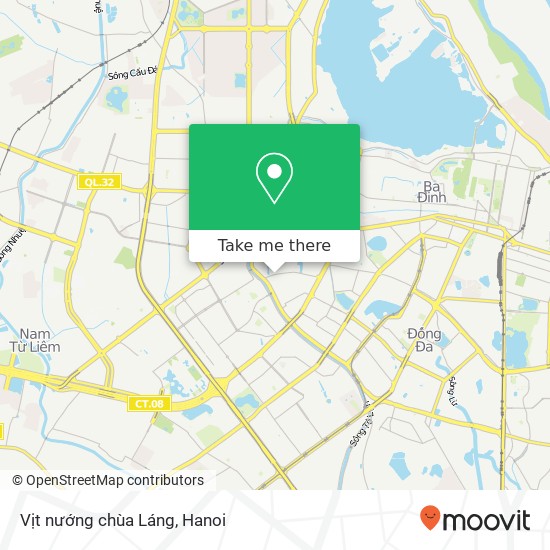 Vịt nướng chùa Láng map