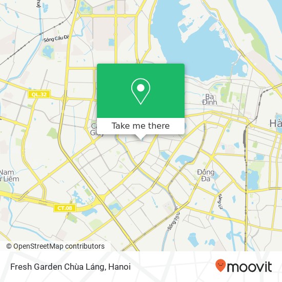 Fresh Garden Chùa Láng map