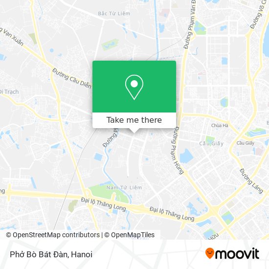 Phở Bò Bát Đàn map