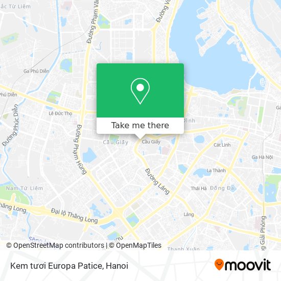 Kem tươi Europa Patice map