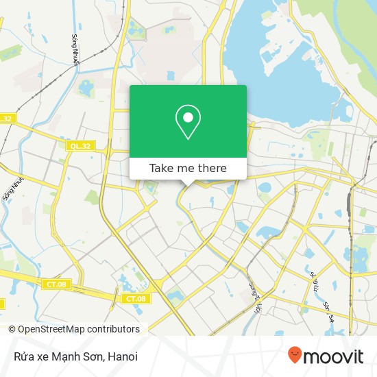 Rửa xe Mạnh Sơn map