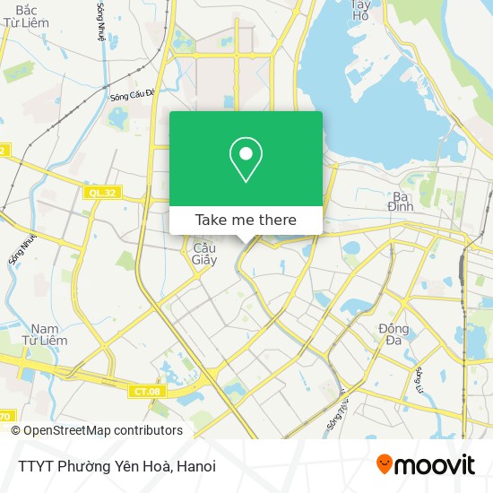 TTYT Phường Yên Hoà map