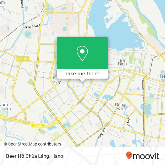 Beer Hồ Chùa Láng map