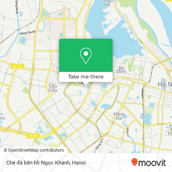 Chè đá bên hồ Ngọc Khánh map