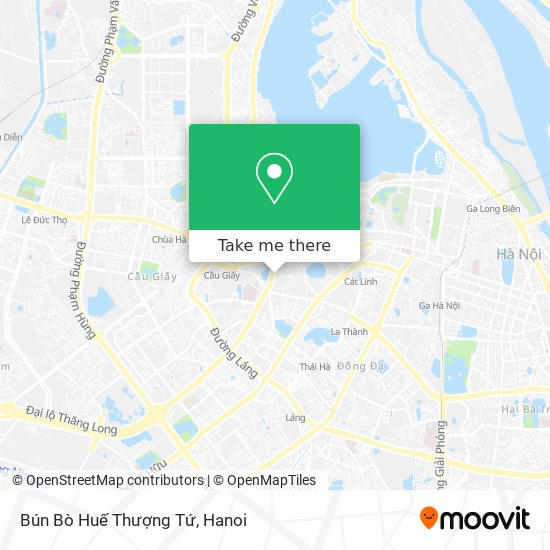 Bún Bò Huế Thượng Tứ map