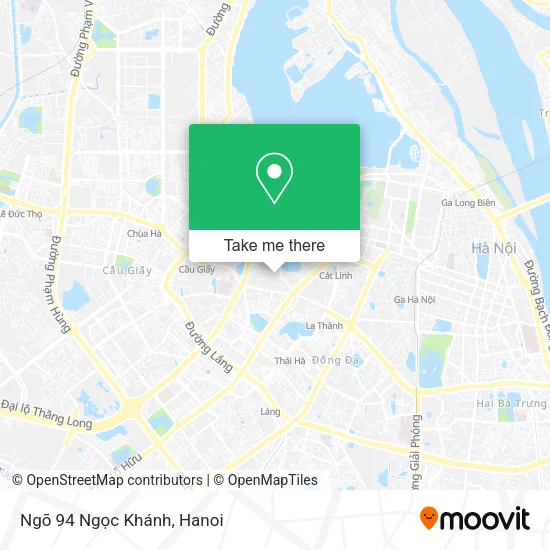 Ngõ 94 Ngọc Khánh map