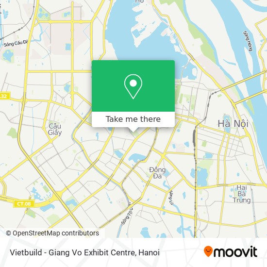 Vietbuild  - Giang Vo Exhibit Centre map