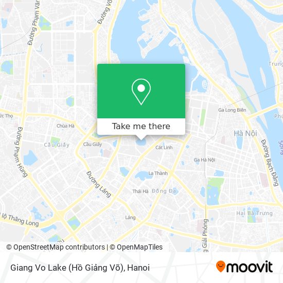 Giang Vo Lake (Hồ Giảng Võ) map